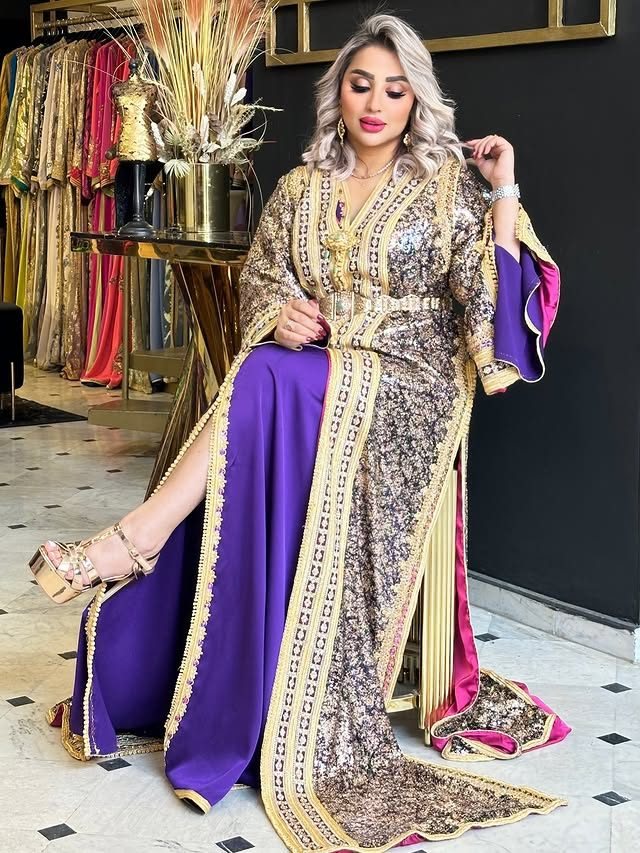 Caftan marocain brodé main N°03 — Signature by Raja Marrakech
