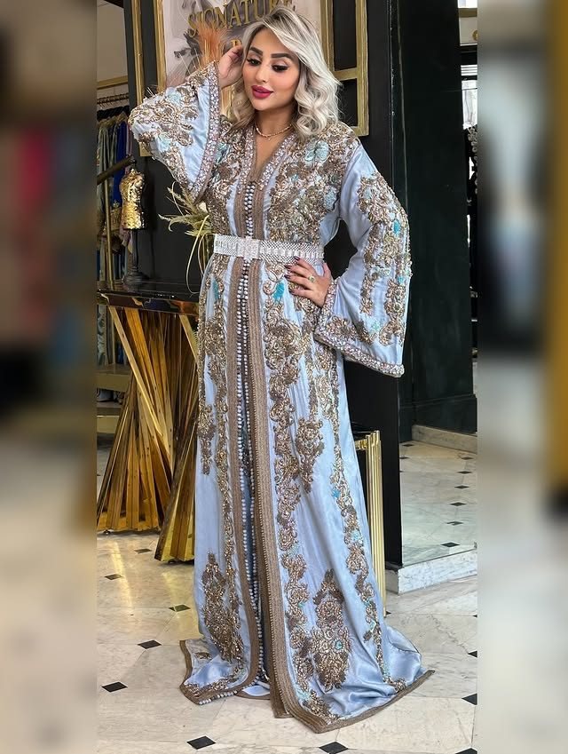 Caftan marocain brodé main N°06 — Signature by Raja Marrakech