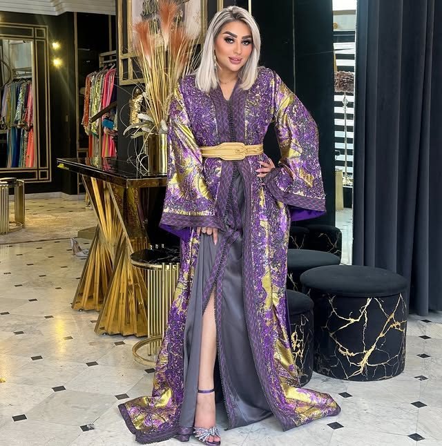 Caftan marocain brodé main N°15 — Signature by Raja Marrakech